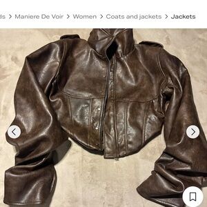 Maniere De Voir Women's Brown Jacket